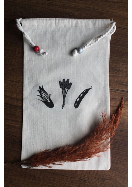 20X30CM - 2 Adet Keten Bakliyat Çok Amaçlı Kese - Saklama Torbası - Tarhana & Pirinç Torbası indirimleri