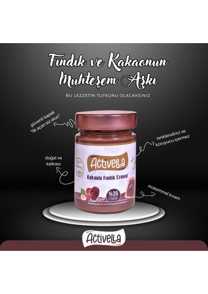 Kakaolu Fındık Ezmesi 330GR %35 Fındıklı + Natürel Iç Fındık 500GR modelleri