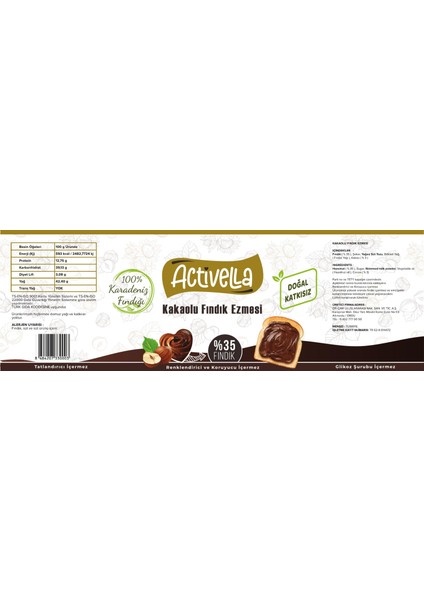 Kakaolu Fındık Ezmesi 330GR %35 Fındıklı + Natürel Iç Fındık 500GR fırsatları
