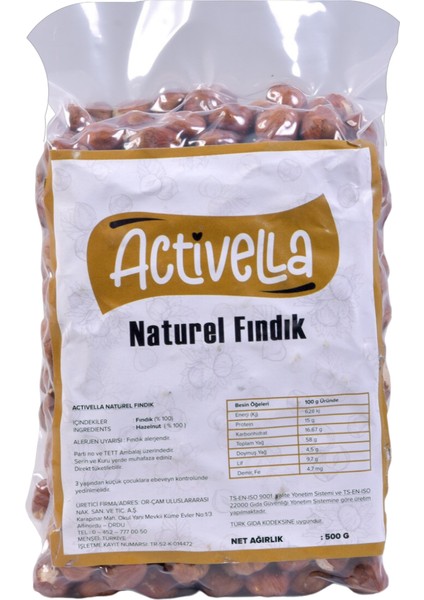Kakaolu Fındık Ezmesi 330GR %35 Fındıklı + Natürel Iç Fındık 500GR indirimleri