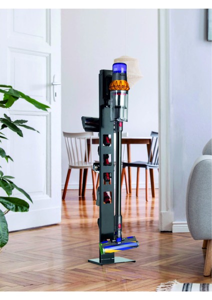 Dyson Uyumlu Süpürge Standı Kare Tabanlı
