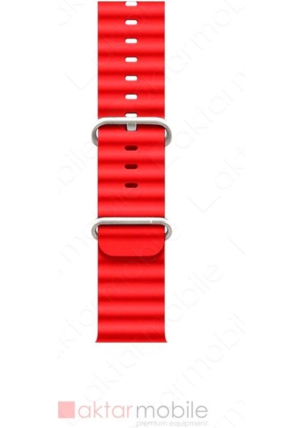 Apple Watch 9 45 mm Uyumlu Silikon Ocean Kordon Silindirik Geometri Kayış fiyatları