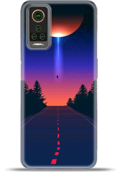 General Mobile Gm 22 Pro Kılıf Esnek Silikon Kamera Koruma 4K Desenli Özel Tasarım - Ay Yolu