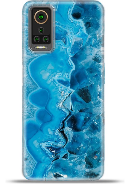 General Mobile Gm 22 Pro Kılıf Esnek Silikon Kamera Koruma 4K Desenli Özel Tasarım - Maldiv Ametist