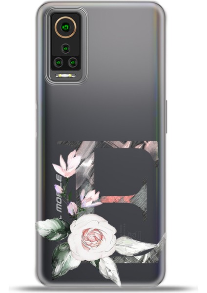 General Mobile Gm 22 Pro Kılıf Esnek Silikon Kamera Koruma Kişiye Özel Harfler Flora - E Harfi