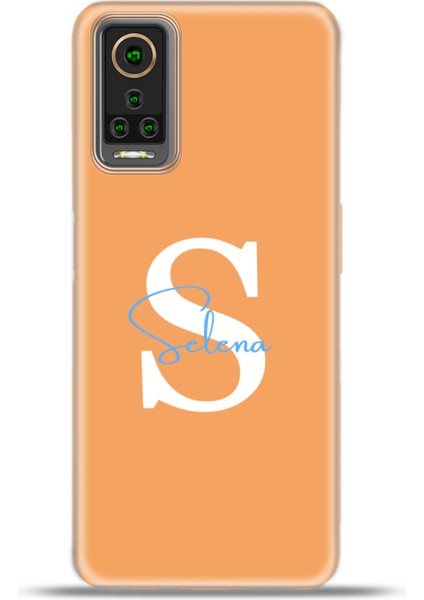 General Mobile Gm 22 Pro Kılıf Silikon Esnek Kamera Koruma Kişiye Özel Isim Harf Zao Turuncu - Ş