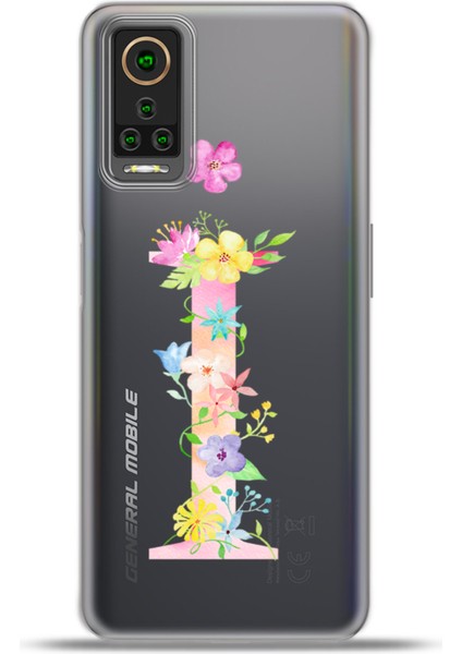 General Mobile Gm 22 Pro Kılıf Esnek Silikon Kamera Koruma Kişiye Özel Harfler Kai - I Harfi