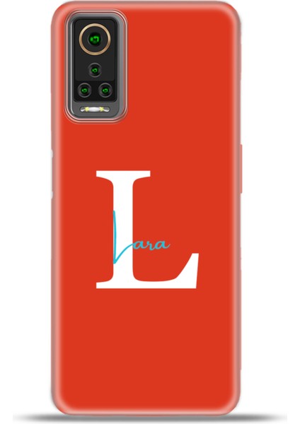 General Mobile Gm 22 Pro Kılıf Silikon Esnek Kamera Koruma Kişiye Özel Isim Harf Zao Kırmızı - L