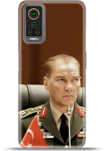 General Mobile Gm 22 Pro Kılıf Esnek Silikon Kamera Koruma 4K Desenli Özel Tasarım - Başkomutan Atatürk