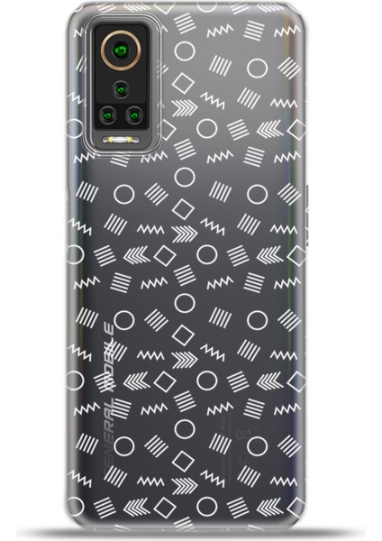 General Mobile Gm 22 Pro Kılıf Esnek Silikon Kamera Koruma 4K Desenli Özel Tasarım - Geometrik
