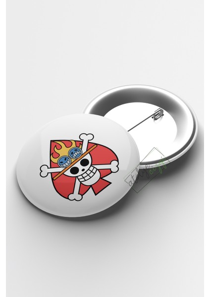One Piece Iğneli Buton Rozet 58MM