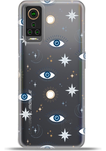 General Mobile Gm 22 Pro Kılıf Esnek Silikon Kamera Koruma 4K Desenli Özel Tasarım - All Seeing Eyes