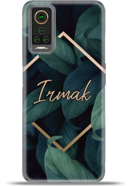 General Mobile Gm 22 Pro Kılıf Silikon Esnek Kamera Koruma Kişiye Özel Isim - 3D Yaprak