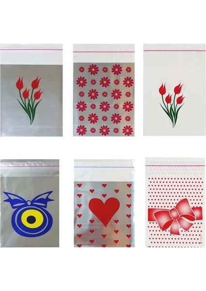 Bantlı Metalize ve Beyaz Hediye Poşetleri (11X17) 100 Adet