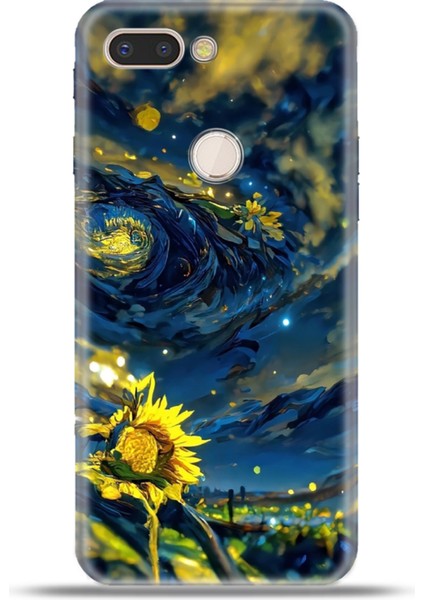 General Mobile Gm9 Pro Kılıf Esnek Silikon Kamera Koruma 4K Desenli Özel Tasarım - Ayçiçeği
