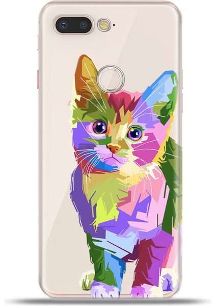 General Mobile Gm9 Pro Kılıf Esnek Silikon Kamera Koruma 4K Desenli Özel Tasarım - Cat Prisma