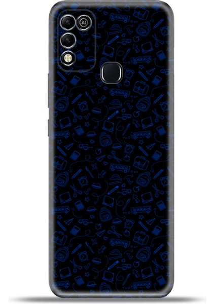 Infinix Hot 11 Play Kılıf Esnek Silikon Kamera Koruma 4K Desenli Özel Tasarım - Haydi Okula