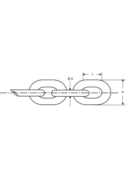 10 mm Galvanizli Kalibre Atlı Zincir