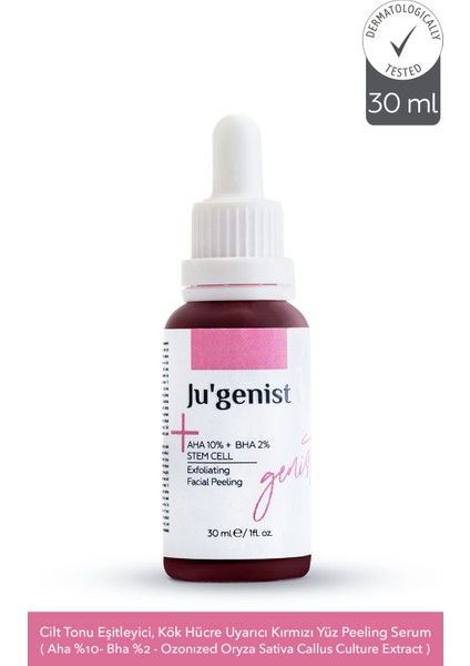 Ju’Genist Cilt Peeling Serum 30 Ml