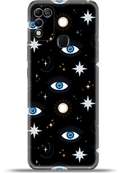 Infinix Hot 11 Play Kılıf Esnek Silikon Kamera Koruma 4K Desenli Özel Tasarım - All Seeing Eyes