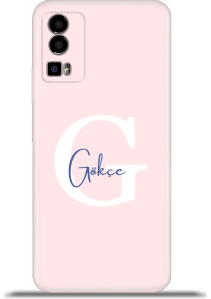 Gm 23 Kılıf Silikon Esnek Kamera Koruma Kişiye Özel Isim Harf Zao Pembe - G