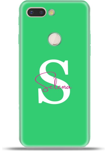 General Mobile Gm9 Pro Kılıf Silikon Esnek Kamera Koruma Kişiye Özel Isim Harf Zao Yeşil - Ş