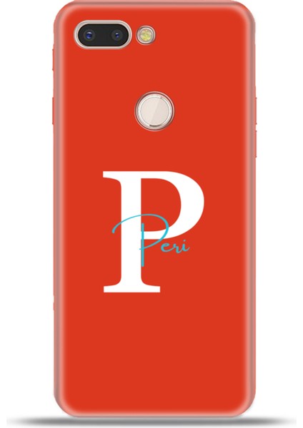 General Mobile Gm9 Pro Kılıf Silikon Esnek Kamera Koruma Kişiye Özel Isim Harf Zao Kırmızı - P