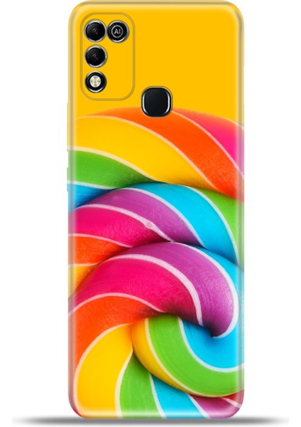 Infinix Hot 11 Play Kılıf Esnek Silikon Kamera Koruma 4K Desenli Özel Tasarım - Loli