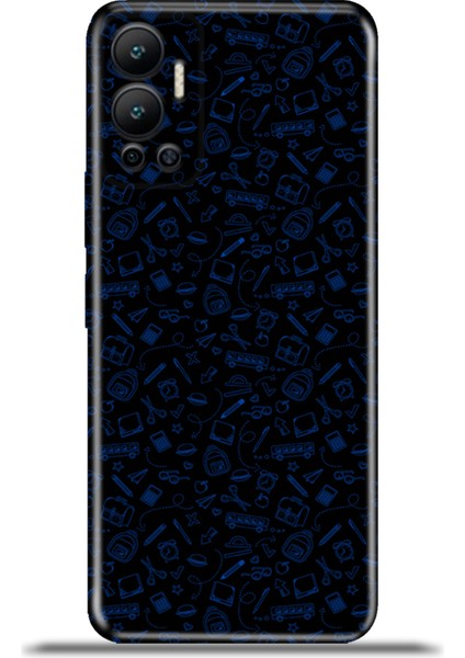 Infinix Hot 12 Kılıf Esnek Silikon Kamera Koruma 4K Desenli Özel Tasarım - Haydi Okula
