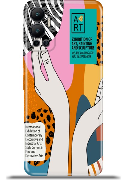 Infinix Hot 12 Kılıf Esnek Silikon Kamera Koruma 4K Desenli Özel Tasarım - Lona