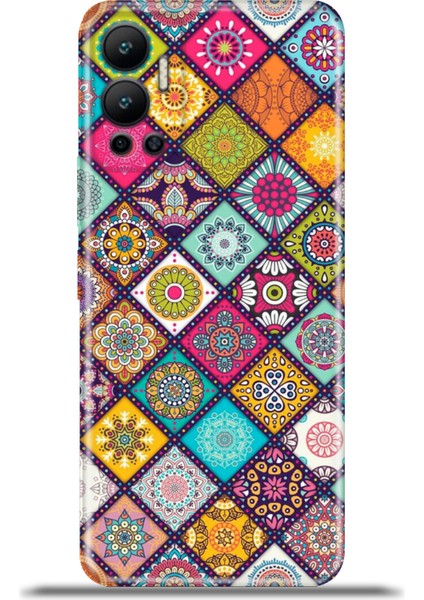 Infinix Hot 12 Kılıf Esnek Silikon Kamera Koruma 4K Desenli Özel Tasarım - Girift