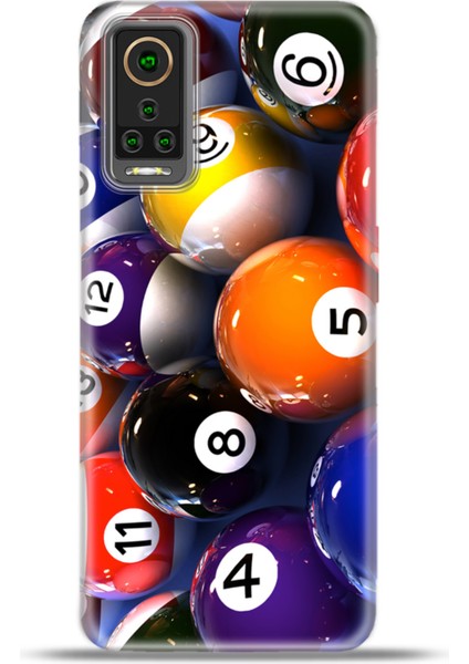 General Mobile Gm 22 Pro Kılıf Esnek Silikon Kamera Koruma 4K Desenli Özel Tasarım - Bilardo