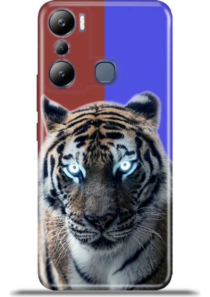 Infinix Hot 20I Kılıf Esnek Silikon Kamera Koruma 4K Desenli Özel Tasarım - Karadeniz Kaplanı