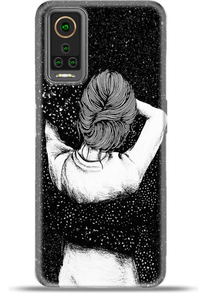 General Mobile Gm 22 Pro Kılıf Esnek Silikon Kamera Koruma 4K Desenli Özel Tasarım - Siyah Aşk