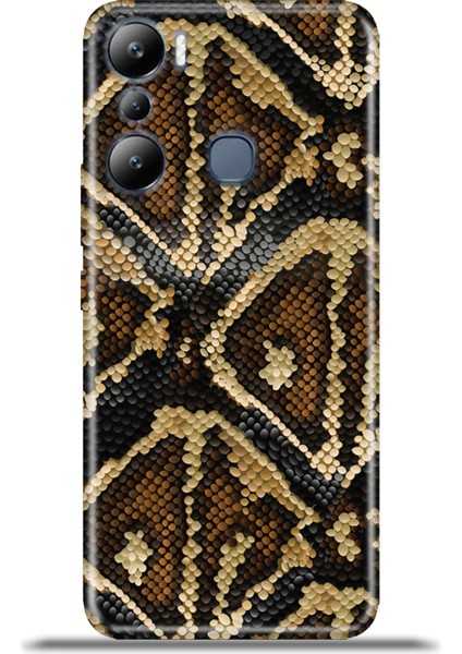 Infinix Hot 20I Kılıf Esnek Silikon Kamera Koruma 4K Desenli Özel Tasarım - Anaconda