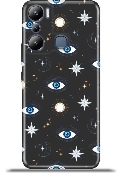 Infinix Hot 20I Kılıf Esnek Silikon Kamera Koruma 4K Desenli Özel Tasarım - All Seeing Eyes