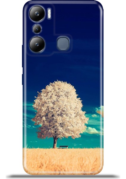 Infinix Hot 20I Kılıf Esnek Silikon Kamera Koruma 4K Desenli Özel Tasarım - Yalnız Agac