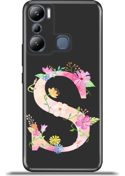 Infinix Hot 20I Kılıf Esnek Silikon Kamera Koruma Kişiye Özel Harfler Kai - S Harfi