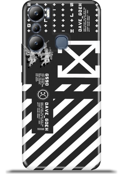 Infinix Hot 20I Kılıf Esnek Silikon Kamera Koruma 4K Desenli Özel Tasarım - Crossback