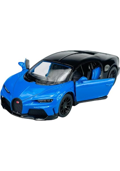 Bugatti Chiron Supersport 1:38 Mavi Çek Bırak Model Araba