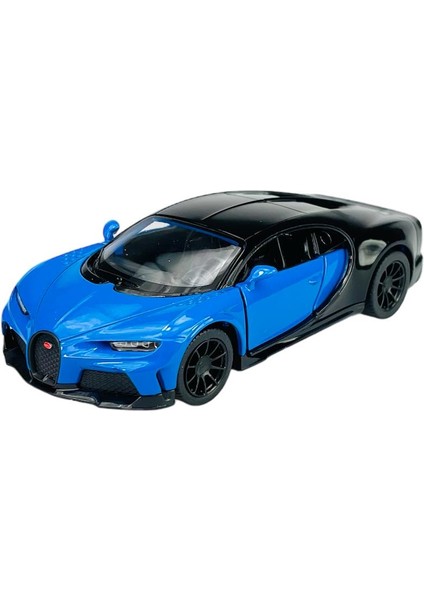 Bugatti Chiron Supersport 1:38 Mavi Çek Bırak Model Araba