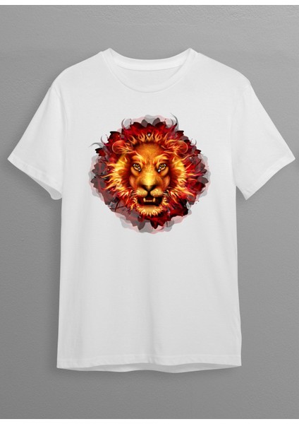Aslan Baskılı Unisex T-Shirt HC020