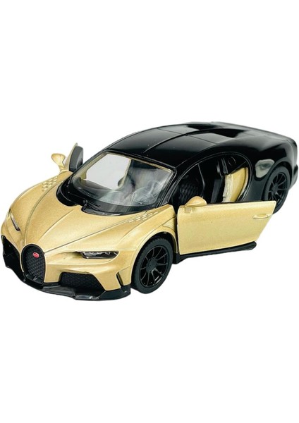 Bugatti Chiron Supersport 1:38 Altın Çek Bırak Model Araba fırsatları