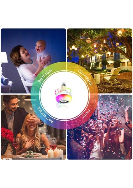 Ampul Şeklinde Bluetooth Hoparlör Müzik Çalar Rgb Ledli Lamba Kumandalı Mp3 Çalar Renk Değiştiren fiyatları
