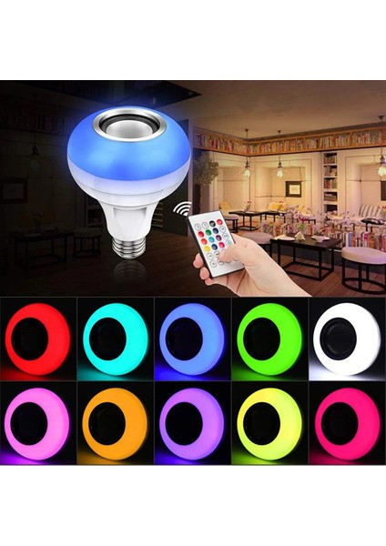Ampul Şeklinde Bluetooth Hoparlör Müzik Çalar Rgb Ledli Lamba Kumandalı Mp3 Çalar Renk Değiştiren fırsatları