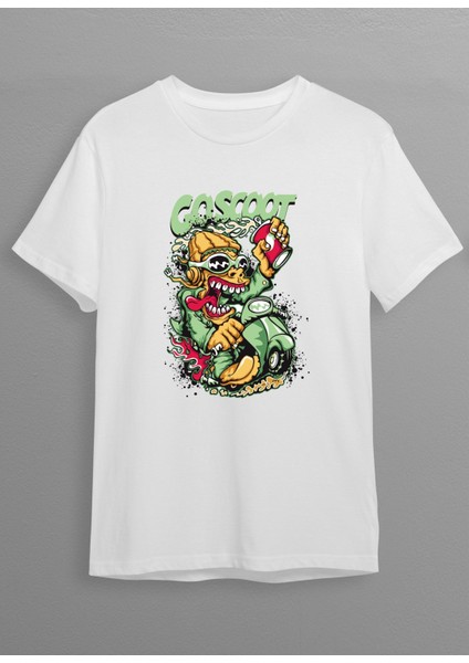 Grafiti Baskılı Unisex T-Shirt HC09