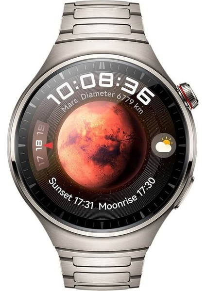 Watch 4 Pro Curved Amoled Ekran Android Ios Harmonyos Uyumlu Akıllı Saat Gümüş