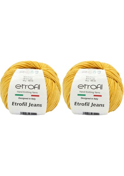 Jeans Amigurimi & Motif El Örgü Ipi (2 x 50 Gr) - 029 Sarı