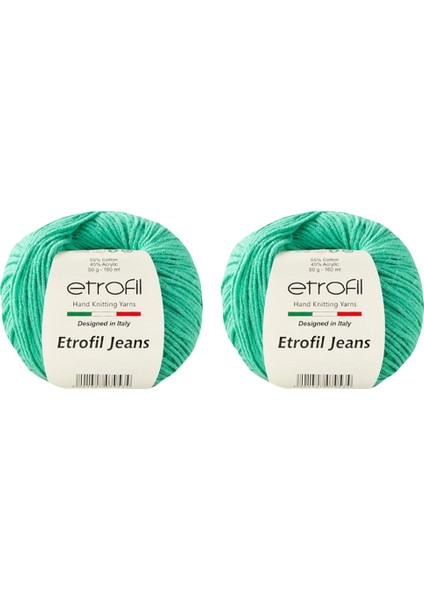Jeans Amigurimi & Motif El Örgü Ipi (2 x 50 Gr) - 055 Mint Yeşili fiyatları