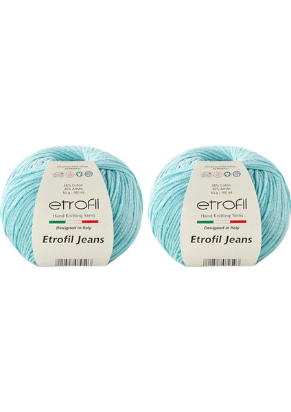 Jeans Amigurimi & Motif El Örgü Ipi (2 x 50 Gr) - 052 Açık Mavi